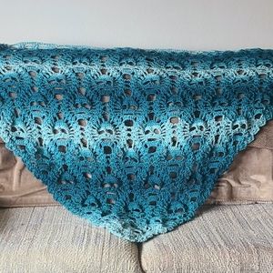 Teal Ombre 💀 Skull 💀 Wrap NWOT